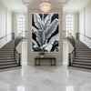 Banana leaf – rich in texture and detail, an artistic mural.