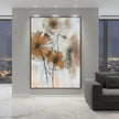 Lotus Pod Oil Painting | Botanical Wall Art | Hand Painted Oil Canvas