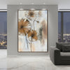 Lotus Pod Oil Painting | Botanical Wall Art | Hand Painted Oil Canvas