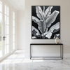 Banana leaf – rich in texture and detail, an artistic mural.