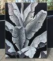 Banana leaf – rich in texture and detail, an artistic mural.