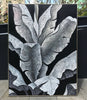 Banana leaf – rich in texture and detail, an artistic mural.
