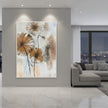 Lotus Pod Oil Painting | Botanical Wall Art | Hand Painted Oil Canvas