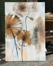 Lotus Pod Oil Painting | Botanical Wall Art | Hand Painted Oil Canvas