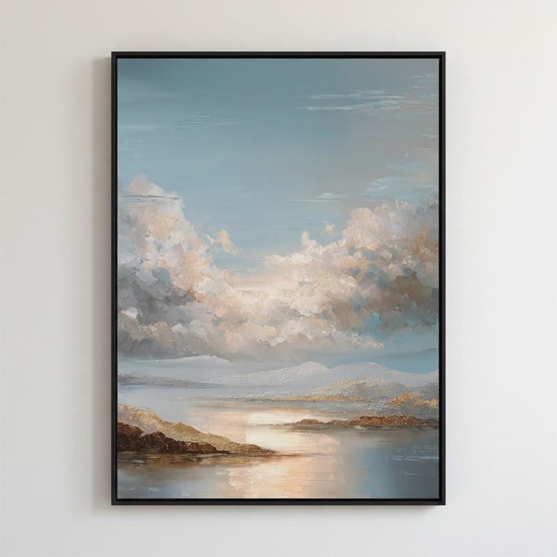 Vast Sky Oil Painting | Hand Painted Impressionist Landscape