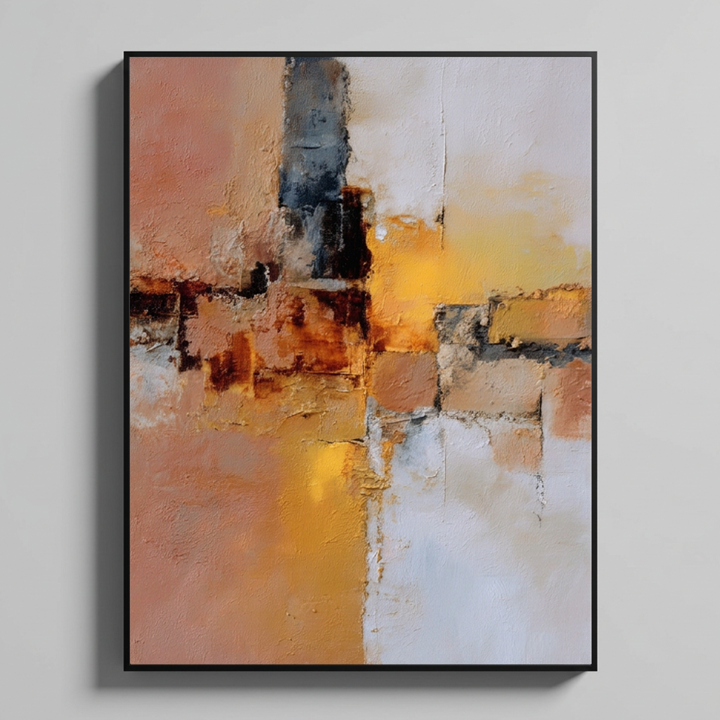 California Modern Abstract Oil Painting 