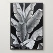 Banana leaf – rich in texture and detail, an artistic mural.