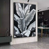 Banana leaf – rich in texture and detail, an artistic mural.