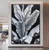 Banana leaf – rich in texture and detail, an artistic mural.