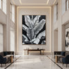 Banana leaf – rich in texture and detail, an artistic mural.