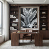 Banana leaf – rich in texture and detail, an artistic mural.