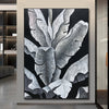 Banana leaf – rich in texture and detail, an artistic mural.