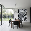 Banana leaf – rich in texture and detail, an artistic mural.