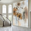 Lotus Pod Oil Painting | Botanical Wall Art | Hand Painted Oil Canvas